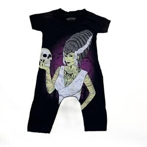 FATAL CLOTHING CUSTOM KIDS GLOW IN THE DARK HALLOWEEN ROMPER SIZE 3/4T